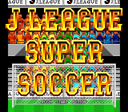 J. League Super Soccer Title Screen
